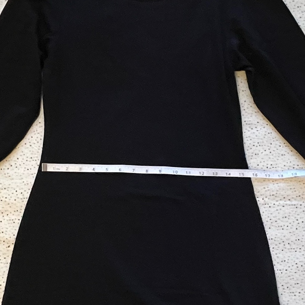 NWT Mata Traders Black Long-Sleeved Mini Dress - Picture 6 of 12